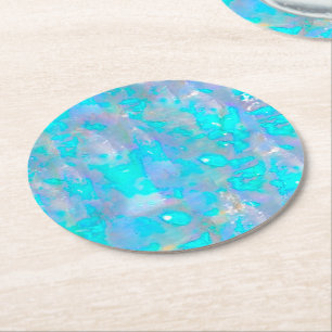 opalsten struktur underlägg papper rund