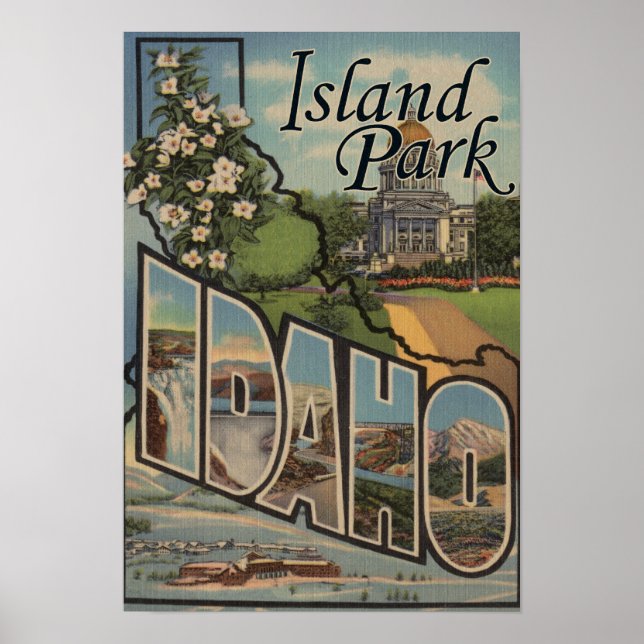 Öpark, Idaho - Large Brev Scenes Poster (Framsidan)