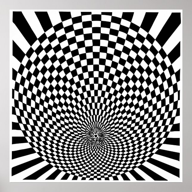 OpArt, optisk illusion Poster (Framsidan)