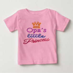 Opa's Little Princess Baby Småbarn T-Shirt