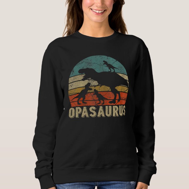Opasaurus Rex Opa Saurus Dinosaur Granddad T Shirt (Framsida)