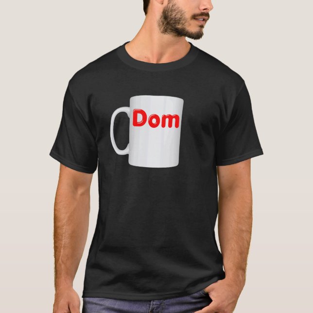Opassande Dom Kopp Design - Kaffe Kopp Kläder T Shirt (Framsida)