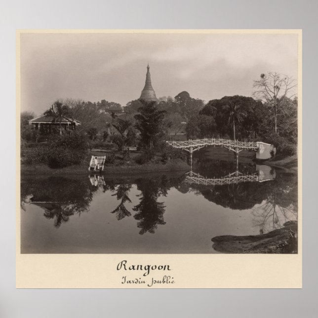 Öpaviljongen i Kantanement Garden Poster (Framsidan)
