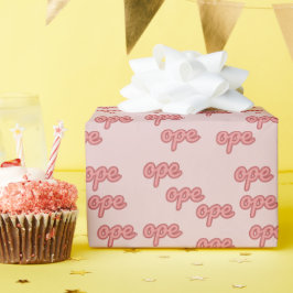 Ope Midwest Funny Quote Wrapping Papper Presentpapper