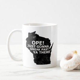Ope Sneak Tidigare Ya Där Wisconsin Karta ote Kaffemugg
