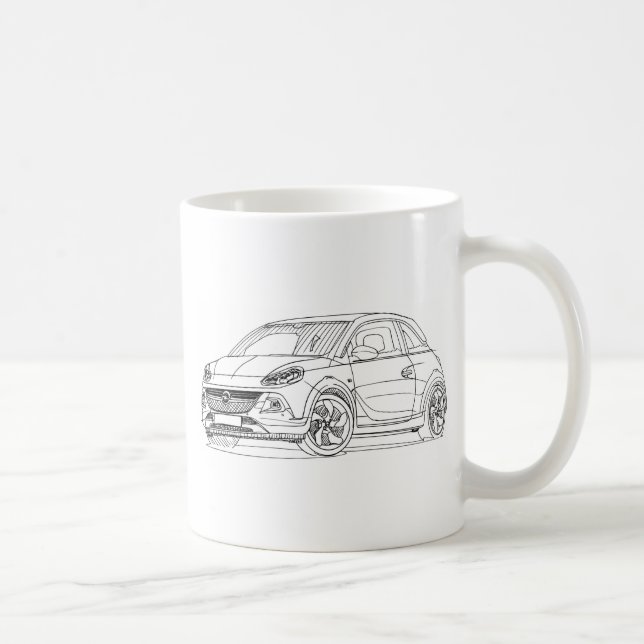 Opel Adam sten 2015 Kaffemugg (Höger)