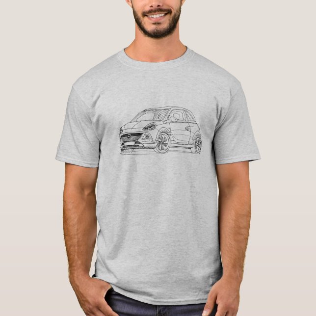 Opel Adam sten 2015 Tee Shirt (Framsida)