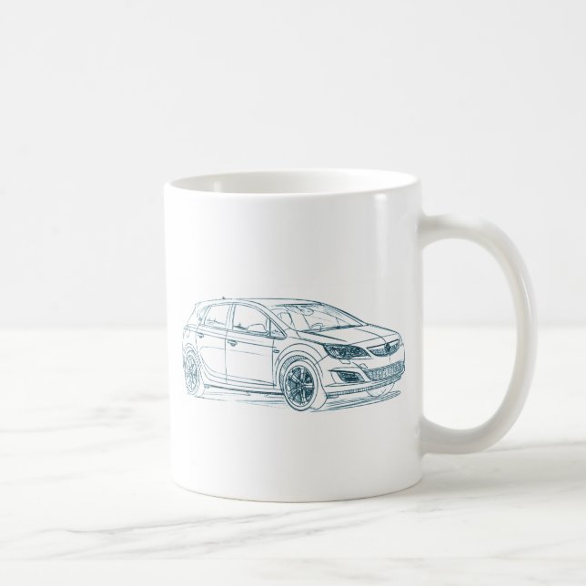 Opel Astra 2010 Kaffemugg (Höger)
