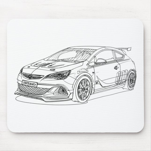 Opel AstraOPC ytterlighet 2015 Musmatta (Framsidan)
