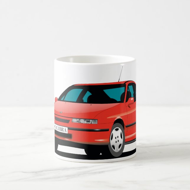 Opel Calibra röd front Kaffemugg (Center)