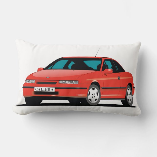 Opel Calibra röd Lumbarkudde (Framsida)