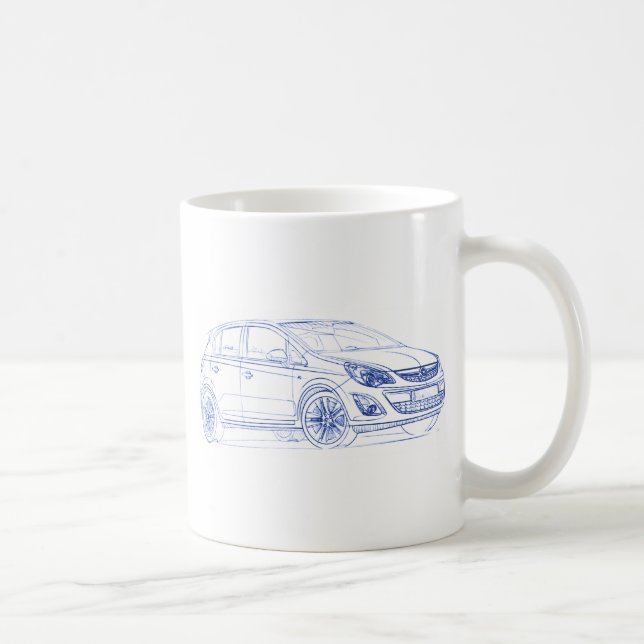 Opel Corsa 2011 Kaffemugg (Höger)