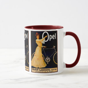 Opel cyklar vintageannonseringen mugg
