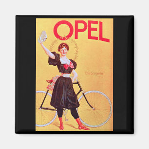 Opel - vintagecykelaffisch Konst (1900) Magnet
