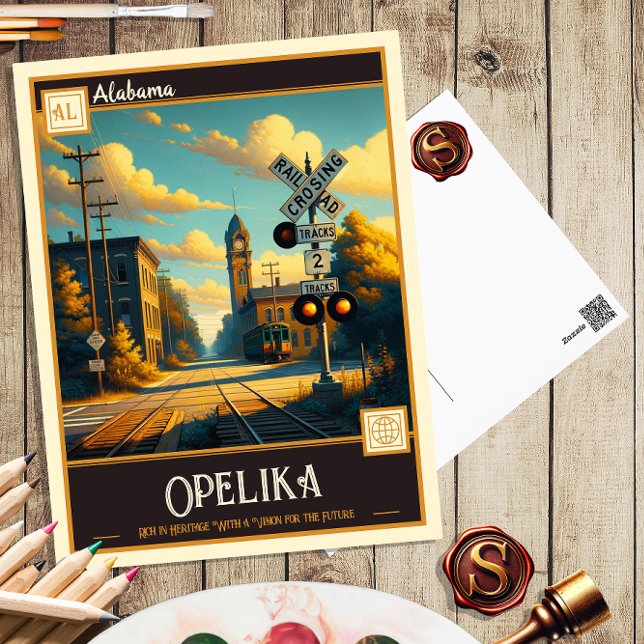 Opelika, Alabama | Vintage Vykort (Skapare uppladdad)