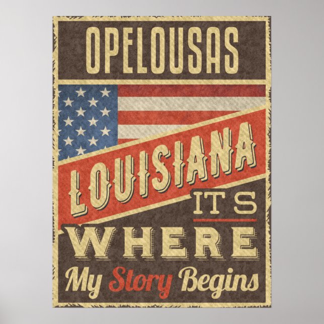 Opelousas Louisiana Poster (Framsidan)