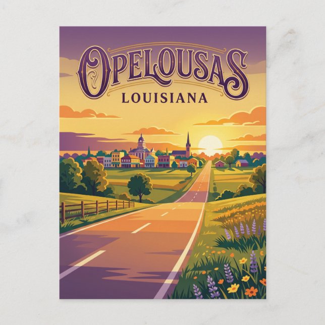 Opelousas USA Vykort (Framsida)