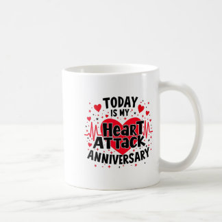 Open Heart Diseases Heart Attack Anniversary Surge Kaffemugg