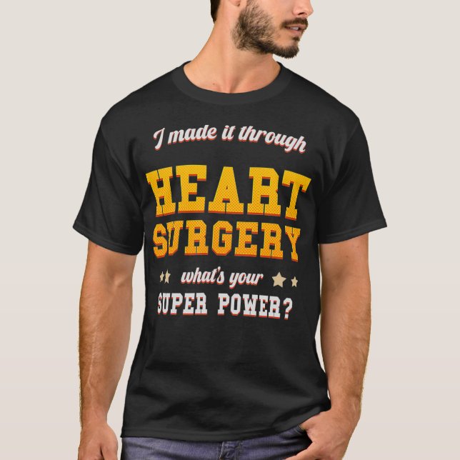 Open Heart Surgery Attack Recovery Get Well Soon G T Shirt (Framsida)