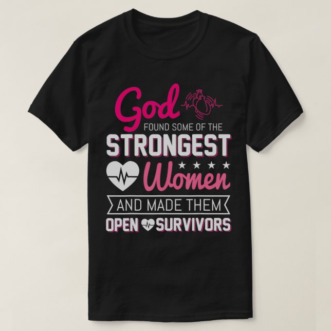 Open Heart Surgery Gift Recovery Survivor Women G T Shirt (Design framsida)