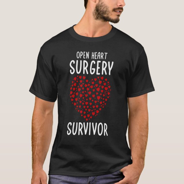 Open Heart Surgery Recovery Cardiac Survivor Manar T Shirt (Framsida)
