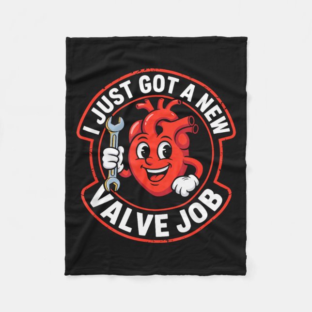 Open Heart Surgery Recovery Funny  Fleecefilt (Framsidan)