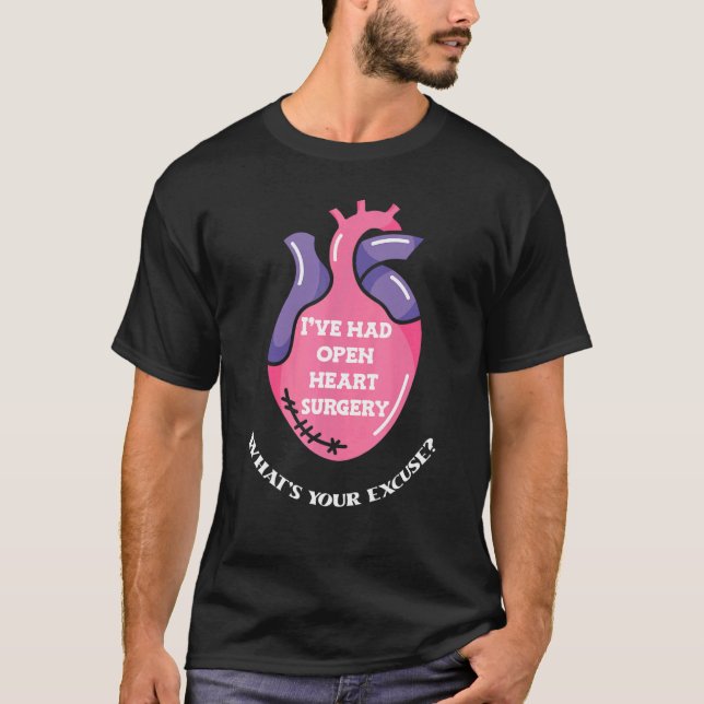 Open Heart Survivor Survivor T Shirt (Framsida)