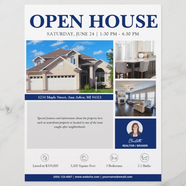 Open House Blue Real Gods Reklamblad (Framsidan)