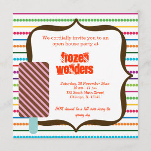 Open House Ice Cream salon Inbjudningar