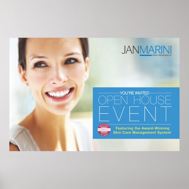 Open House-inbjudan 45x30" Poster (Framsidan)