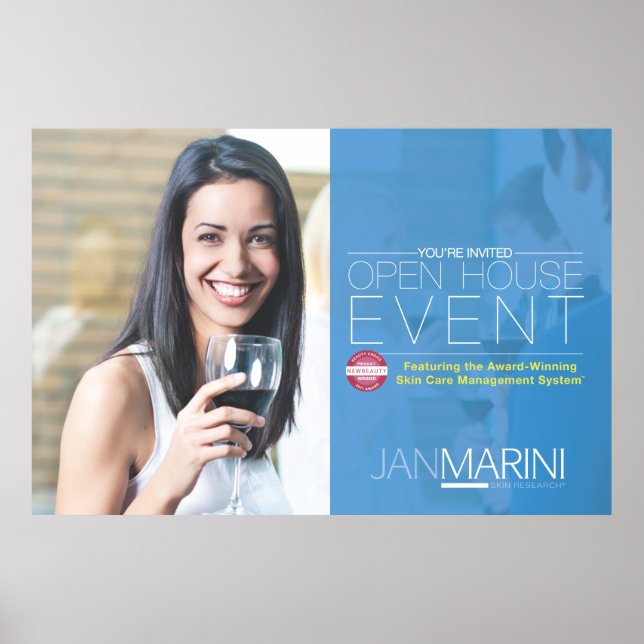 Open House-inbjudan 45x30" Poster (Framsidan)
