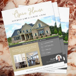 Open House Information Real Gods Flyer<br><div class="desc">Tittar för ett enkelt men effektivt sätt att marknadsföra ditt öppna hus-evenemang och visa egendom för potentiella köpare? Vår ensidiga, riktiga gods-bonde är perfekten. Våra flygpassagerare har en ren och modern design och är designade för att kunna tillhandahålla all nödvändig information som köparna behöver om ditt öppna hus, inklusive datum,...</div>