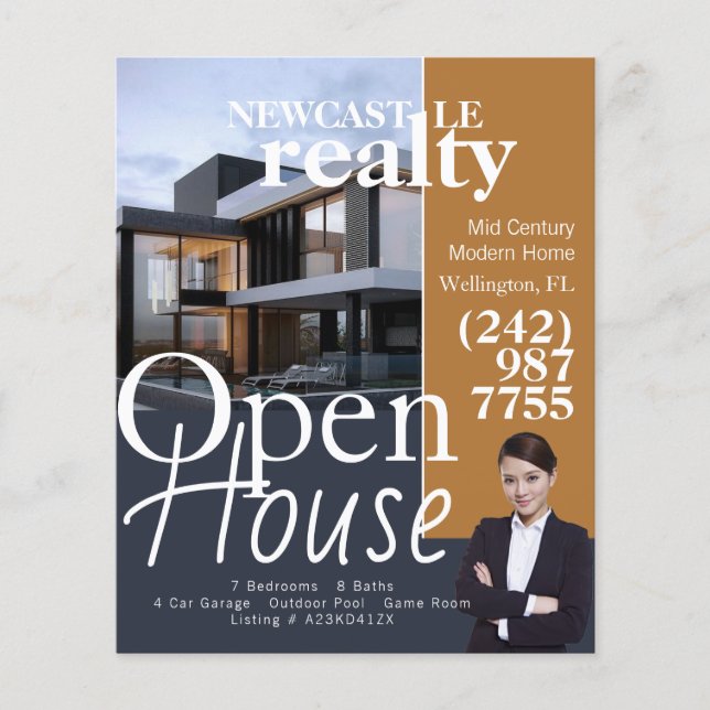Open House Real Gods Realtor Flyer (Framsidan)