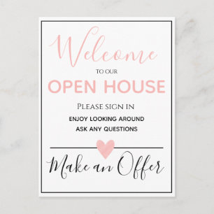 Open House Real Gods Sign, Real Gods Vykort