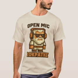 Open Mic Socrates (Greek) T Shirt