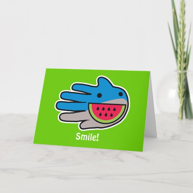 Open Mouth Shark Kort (Framsida)