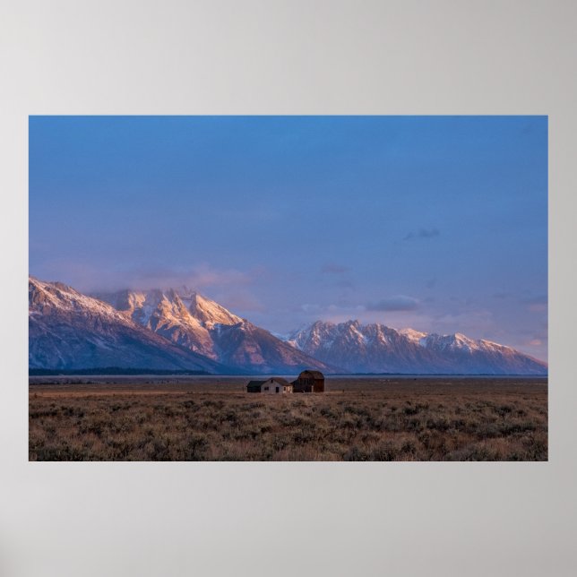Open Prairie Grand Teton Poster (Framsidan)
