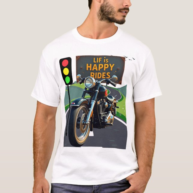 Open Road Harley Äventyr Shirt T Shirt (Framsida)