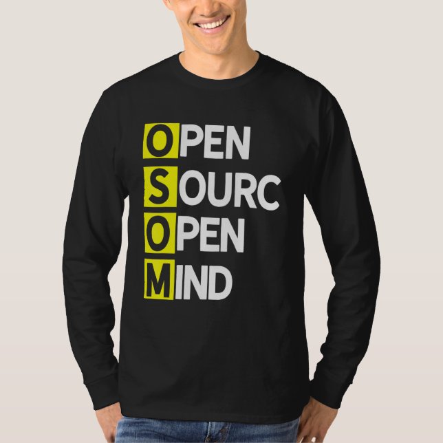 Open Source-enhet 3-programkodare, datordev T Shirt (Framsida)