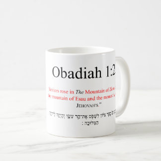 Open Source Translation Obadiah 1:21 Mugg