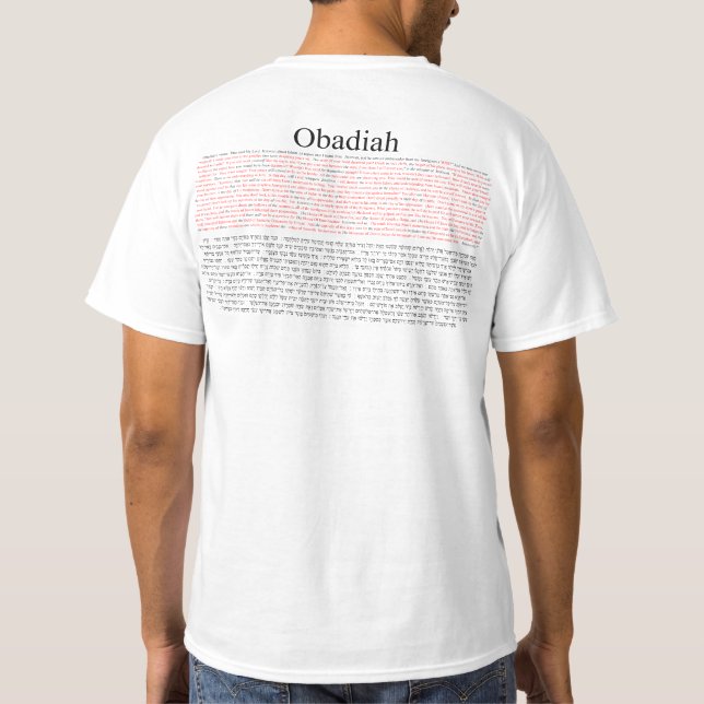 Open Source Translation Obadiah T Shirt (Baksida)