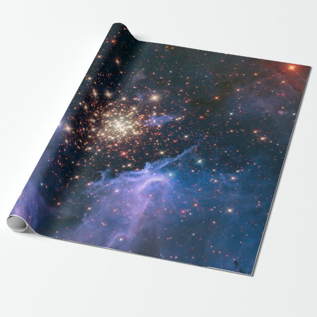 Open Star Cluster NGC 3603 Presentpapper (Utrullad)