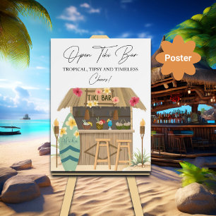 Open Tiki Pub Exotic Luau Möhippa Poster