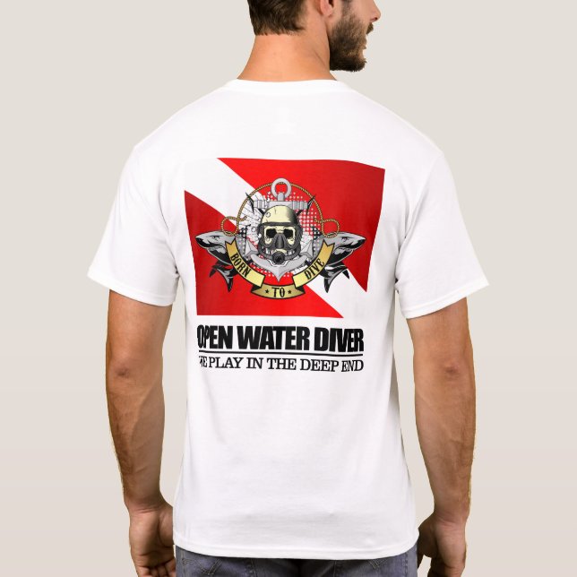 Open Vatten Diver (BTD) T Shirt (Baksida)