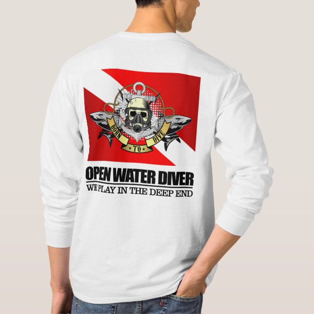 Open Vatten Diver (BTD) T Shirt (Baksida)