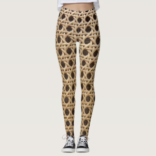 Open Weave Rattan Käpp Leggings