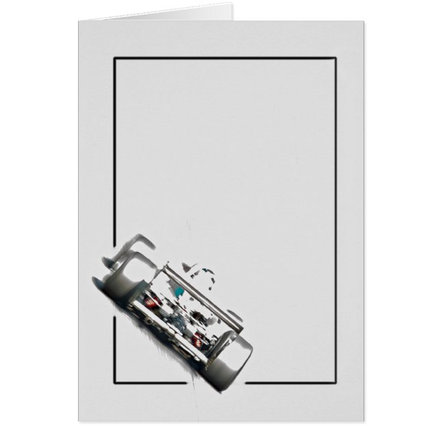 Open Wheel Racer Hälsningskort (Framsidan)