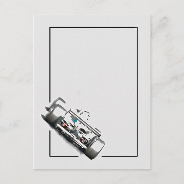 Open Wheel Racer Vykort (Framsida)