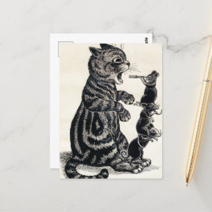 Open Wide av Louis Wain Vykort