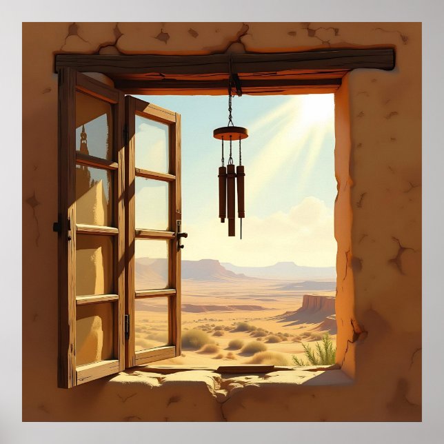 Open Window in the Desert  Poster (Framsidan)